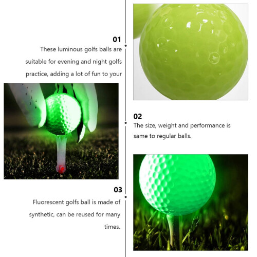 Guangmc6pcs LED Pickleballs για εξάσκηση και διασκεδαστικά παιχνίδια γκολφ για παιδιά 1