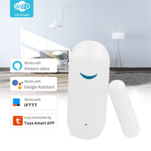 WIFI Έξυπνος αισθητήρας πόρτας, ανιχνευτής παραθύρου, συναγερμός, εφαρμογή Tuya για 1