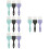 12 Pcs Hair Dyeing Brushes Professional Coloring Tools 8