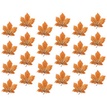 72 Pcs Embroidery Maple Leaf Shaped Applique Cloth Patches For Sewing