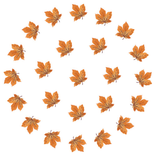 72 Pcs Embroidery Maple Leaf Shaped Applique Cloth Patches For Sewing 2