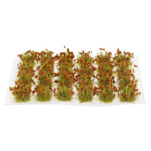 2 Boxes Miniature Yellow Grass Tufts For Model Train Landscapes