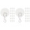 2 Count Clear Adhesive Hooks Ceiling Self For Decorations Decorative 4