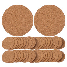 150 Pcs Round Cork Coasters Heat-Resistant Drink Cup Mats