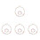 4Sets Armband Und Halskette Set Blüten Schmuck 9