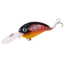 Welling1Pc Crank3D Eyes Señuelo de pesca de cebo duro para lubina, crankbait compatible con anzuelos afilados.