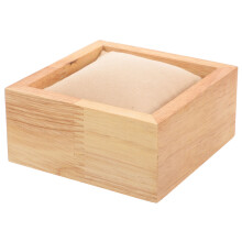 3Pcs Brown Travel Watch Case with Wood Frame and Soft Cloth Interior