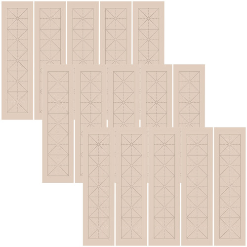 200Feuilles Papier D'écriture Marron Épais Idéal Pour Stylo 2