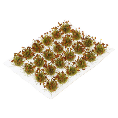 2 Boxes Miniature Yellow Grass Tufts For Model Train Landscapes 1