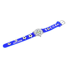 3 Pcs 3D Cartoon Soccer Pattern Wristwatch For Children Students
