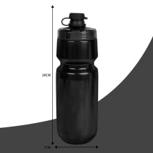 720 ml Fahrrad-Trinkflasche, Quetschflasche, PP5-Trinkbecher, Mountainbike-Ausrüstung, 720 ml, schwarz