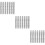 21 Pcs Loose Leaf 6-Ring Binding Spines Combs For A6 Notebook Planner 8