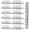 21 Pcs Loose Leaf 6-Ring Binding Spines Combs For A6 Notebook Planner 2