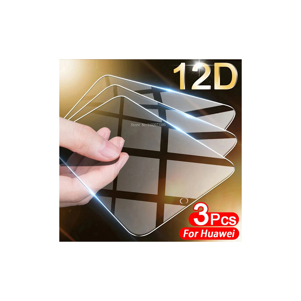 3Pcs Tempered Glass For Compatible With Huawei P Smart 2019/Zs 2021/P30 Lite/P20 Pro/P40 Lite/P50 Pro/Nova 9048212215769