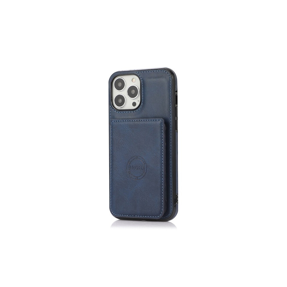 Compatible With Iphone 14 Pro - Professional Floveme Case With Card Holder Blue 9048212215967