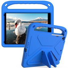 Capa infantil SKALO compatível com iPad 10.2 com alça e suporte - Azul