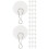 2 Count Clear Adhesive Hooks Ceiling Self For Decorations Decorative 7