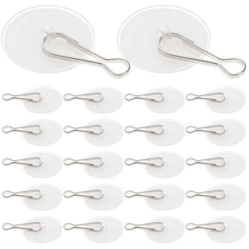 2 Count Clear Adhesive Hooks Ceiling Self For Decorations Decorative 2