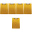 5Pcs Portable Acrylic Clipboard For Office Documents 4