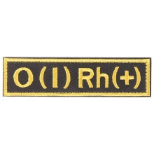 4Pcs O Blood Type Arm Patch For Backpack Clothing Decor