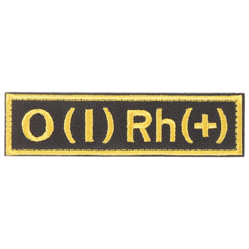 4Pcs O Blood Type Arm Patch For Backpack Clothing Decor