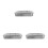 3Pcs Stainless Steel Square Sterilization Box With Lid 8