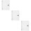 3Pcs Practical Transparent Notebook Binder Covers PP Material 10