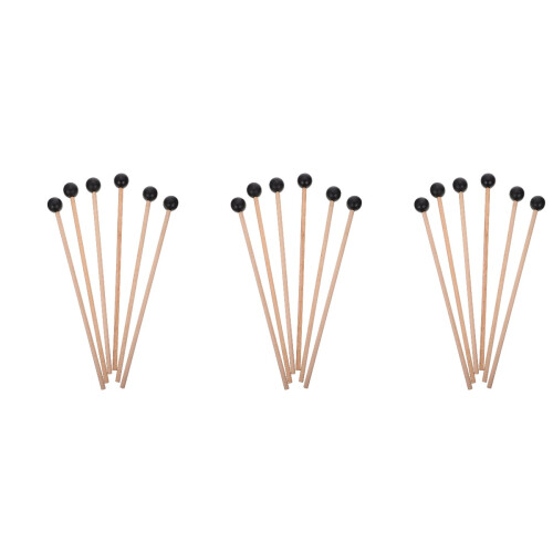 18 Pcs Solid Wood Rubber Drumsticks Keyboard Gavel 2
