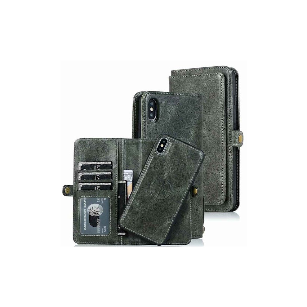 Professional Wallet Case - Compatible With Iphone X/Xs Dark Green 9048212216131