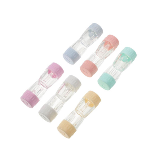 18Pcs Assorted Color Lens Boxes Secure Plastic Contact Lens Holder