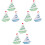 9 Pcs Mediterranean Sailboat Decoration Ocean Theme Ship Model 4