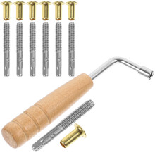 4 Pieces Lyre Harp Tuning Wrench Accessories Acoustic Bridge Pins