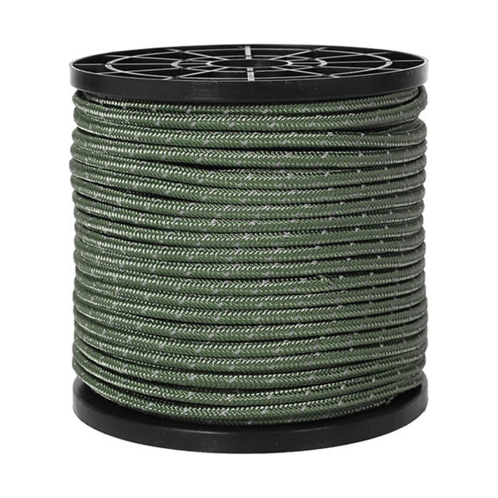 Outdoor Tent Rope Roll Reflective Rope Tent Windproof Rope Fixed Rope Bold Reinforcement,Dark Green 9482828478192
