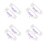 8Stk Stretch Spitzenstrumpfband-Set Mit Perlen Floralem Design 5