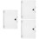 3Pcs Practical Transparent Notebook Binder Covers PP Material 7