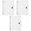 3Pcs Practical Transparent Notebook Binder Covers PP Material 5