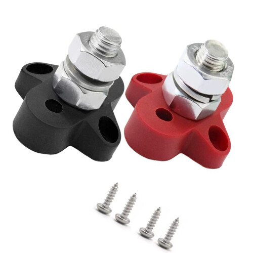 τεμάχια DC48V150A BusBar M10Terminal Block Studs Ακροδέκτης διανομής ισχύος μπαταρίας Βάση 1