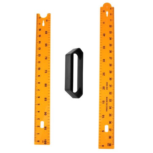 1pc Plastic Ruler Sectional Ruler Measuring Tool For School Office