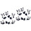 10 Pcs Panda Chopsticks Rest Ceramic Flatware Holder Storage Rack 4