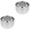 2pcs Beard Brush Bowl Aluminum Round Gift Man 5