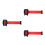 3Pcs Isolation Rail Warning Belt Retractable Ribbon For School 7