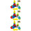 3 Sets Wooden Sorting Stacking Montessori Toys Color Shape Recognition 6