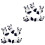 10 Pcs Panda Chopsticks Rest Ceramic Flatware Holder Storage Rack 3