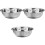 3Pcs Stainless Steel Kitchen Washing Basin 28Cm 5