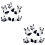 10 Pcs Panda Chopsticks Rest Ceramic Flatware Holder Storage Rack 6