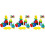 3 Sets Wooden Sorting Stacking Montessori Toys Color Shape Recognition 3