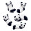 10 Pcs Panda Chopsticks Rest Ceramic Flatware Holder Storage Rack 11