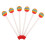 18 Pcs Kids Lollipop Shape Plastic Drum Sticks Percussion Accessory 1