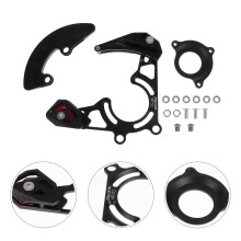 7 Pcs Bike Chain Guard For Single Chains Black