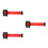 3Pcs Isolation Rail Warning Belt Retractable Ribbon For School 5